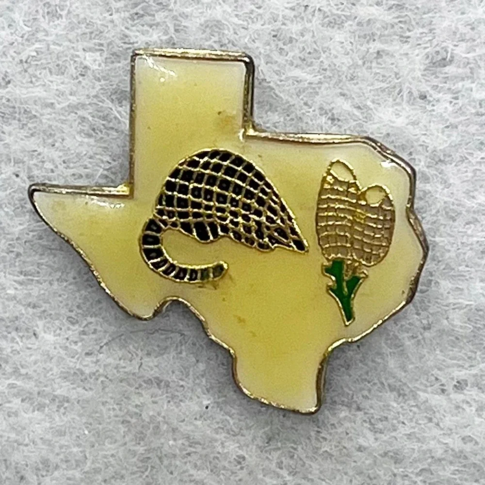 🔮‎ 5/$25 Vintage Texas Armadillo Pin
